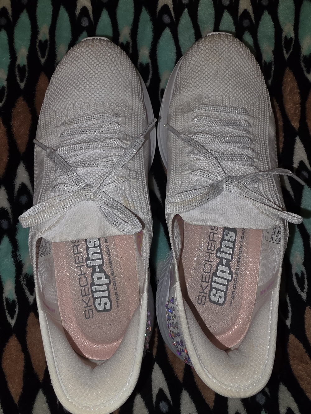 Skechers Slip-Ins Women's Light Pink Knit Walking Shoes